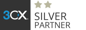 3CX Silver Partner badge with The VoIP Shop